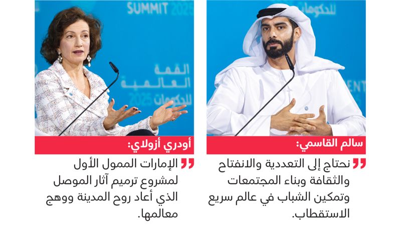 الامارات | وزير الثقافة ومديرة «اليونسكو» يستعرضان الجهود الدولية في ترميم الآثار