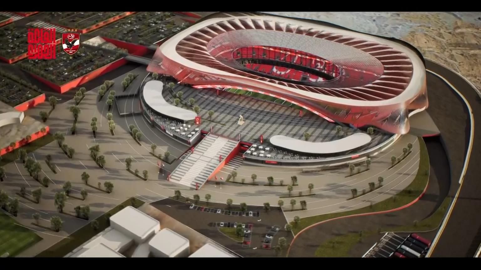 النادى الأهلي يكشف عن تصميم الاستاد الجديد.. فيديو وصور