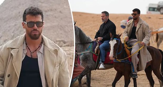 بالصور – جان يامان يلفت الأنظار بإطلالته الجديدة في مصر!