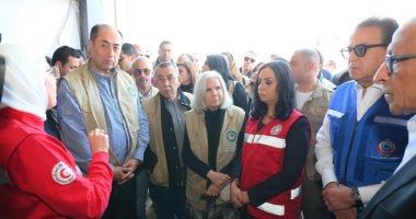 نائب رئيس مجلس الوزراء ووزيرة التضامن يطلقون قافلة مساعدات لدعم غزة