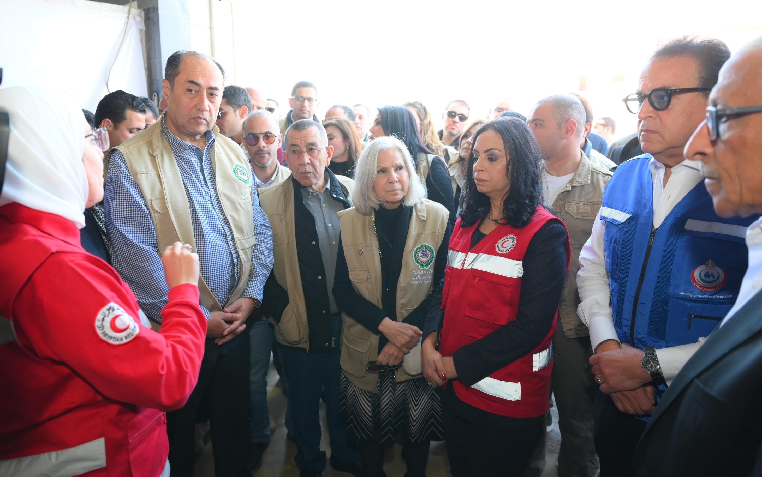 نائب رئيس مجلس الوزراء ووزيرة التضامن يطلقون قافلة مساعدات لدعم غزة