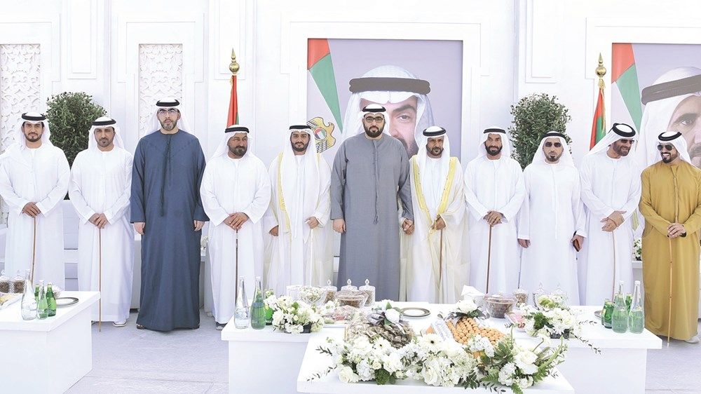 أولياء عهود الفجيرة وأم القيوين ورأس الخيمة يحضرون أفراح الخاطري