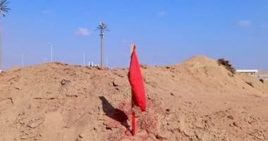 استاد الأهلى بالشيخ زايد يستقبل معدات الحفر والبناء.. فيديو