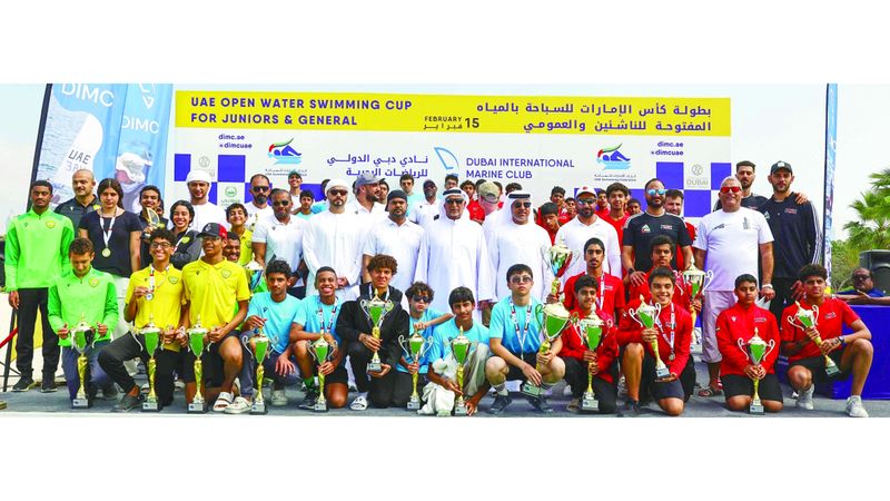 الامارات | سباحو الفجيرة وأبوظبي والوصل يتألقون في كأس المياه المفتوحة