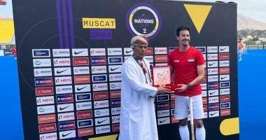 أحمد الجناينى أفضل لاعب فى مباراة مصر والصين بكأس الأمم العالمية للهوكى