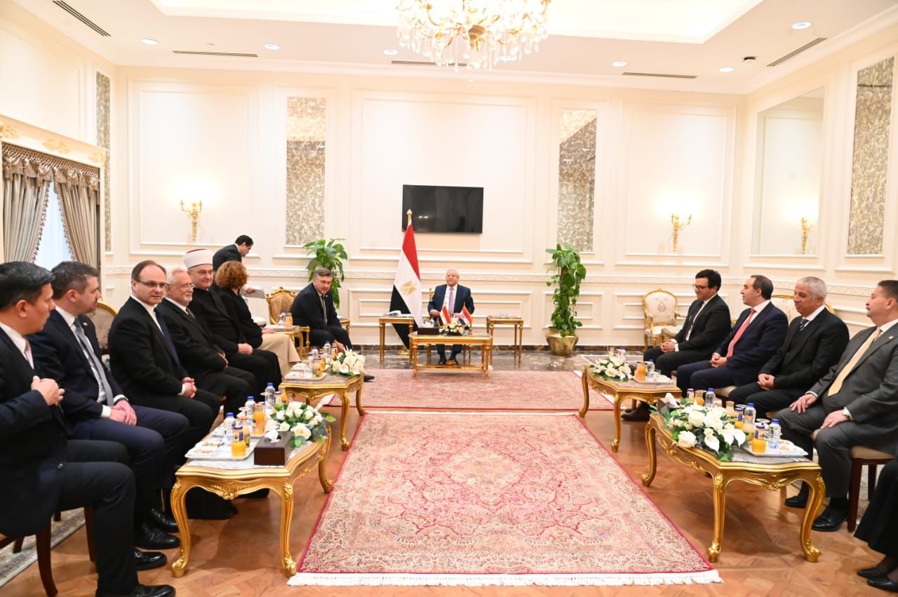 رئيس مجلس النواب يلتقى رئيس وزراء جمهورية كرواتيا