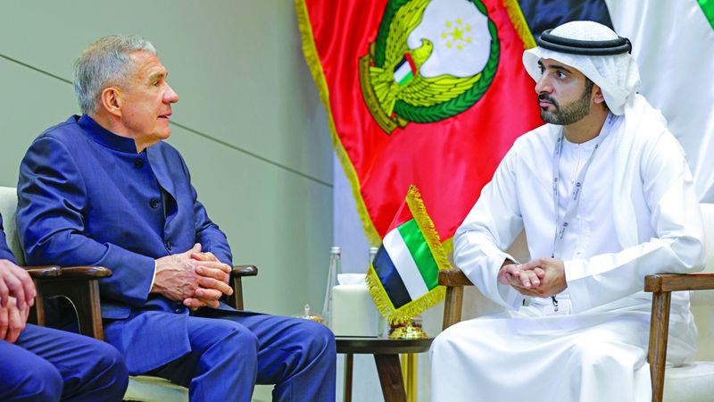 الامارات | حمدان بن محمد يبحث التعاون مع رئيس تتارستان ووزراء دفاع الكويت وماليزيا وكازاخستان