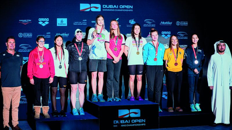 الامارات | تألق عربي في بطولة دبي الدولية المفتوحة للسباحة