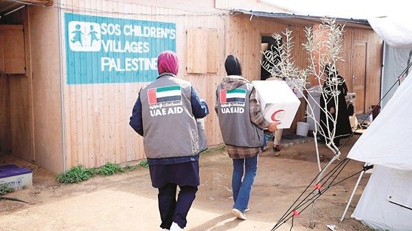الإمارات تقدم مواد إغاثية للأطفال الأيتام في غزة