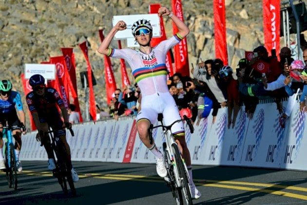 طواف الإمارات: بوغاتشار يتوج بالمرحلة الثالثة وينتزع الصدارة