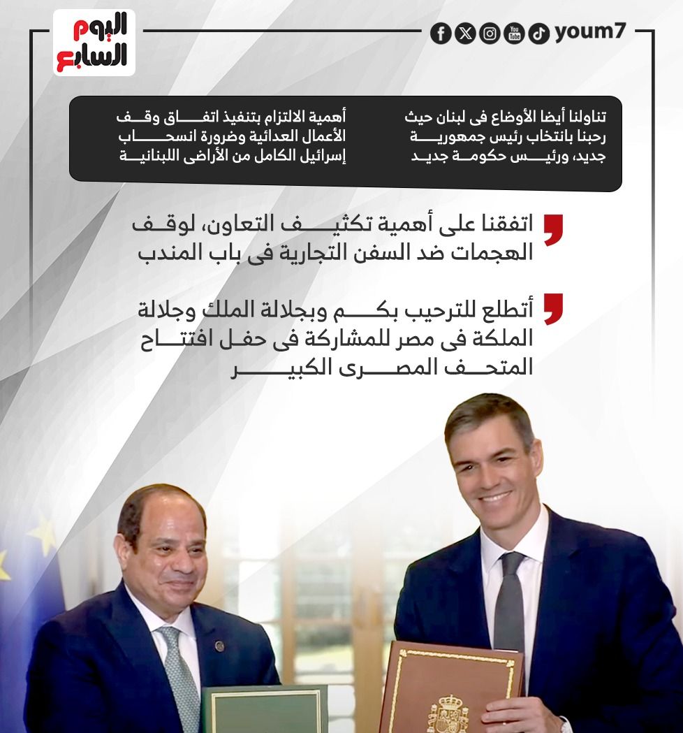 الرئيس السيسى: على المجتمع الدولى تبنى خطة إعمار غزة دون تهجير (إنفوجراف)