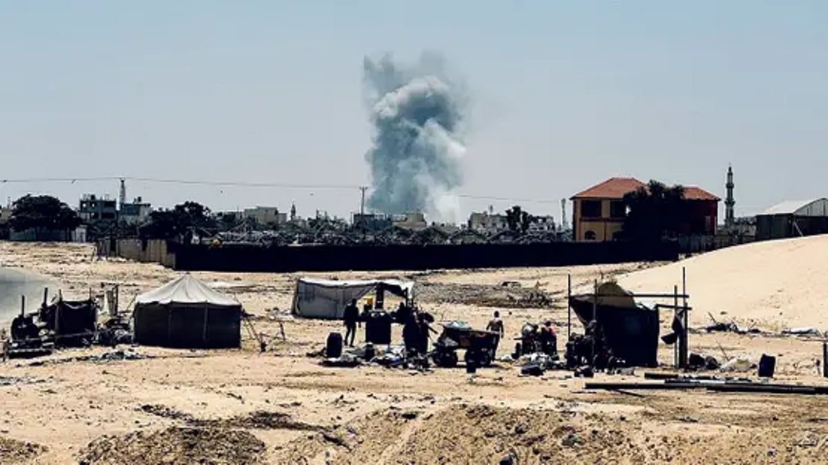 استشهاد أربعة فلسطينيين في قصف إسرائيلي على مدينة رفح