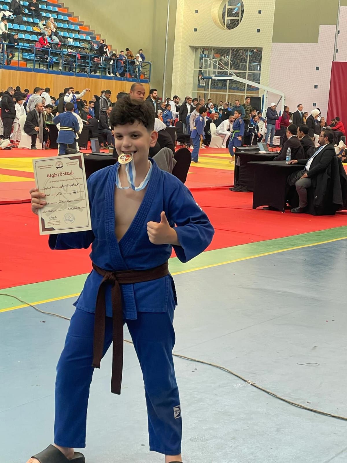 عمرو شهاب عشوش يتوج بالمركز الثانى فى بطولة الجمهورية للجودو