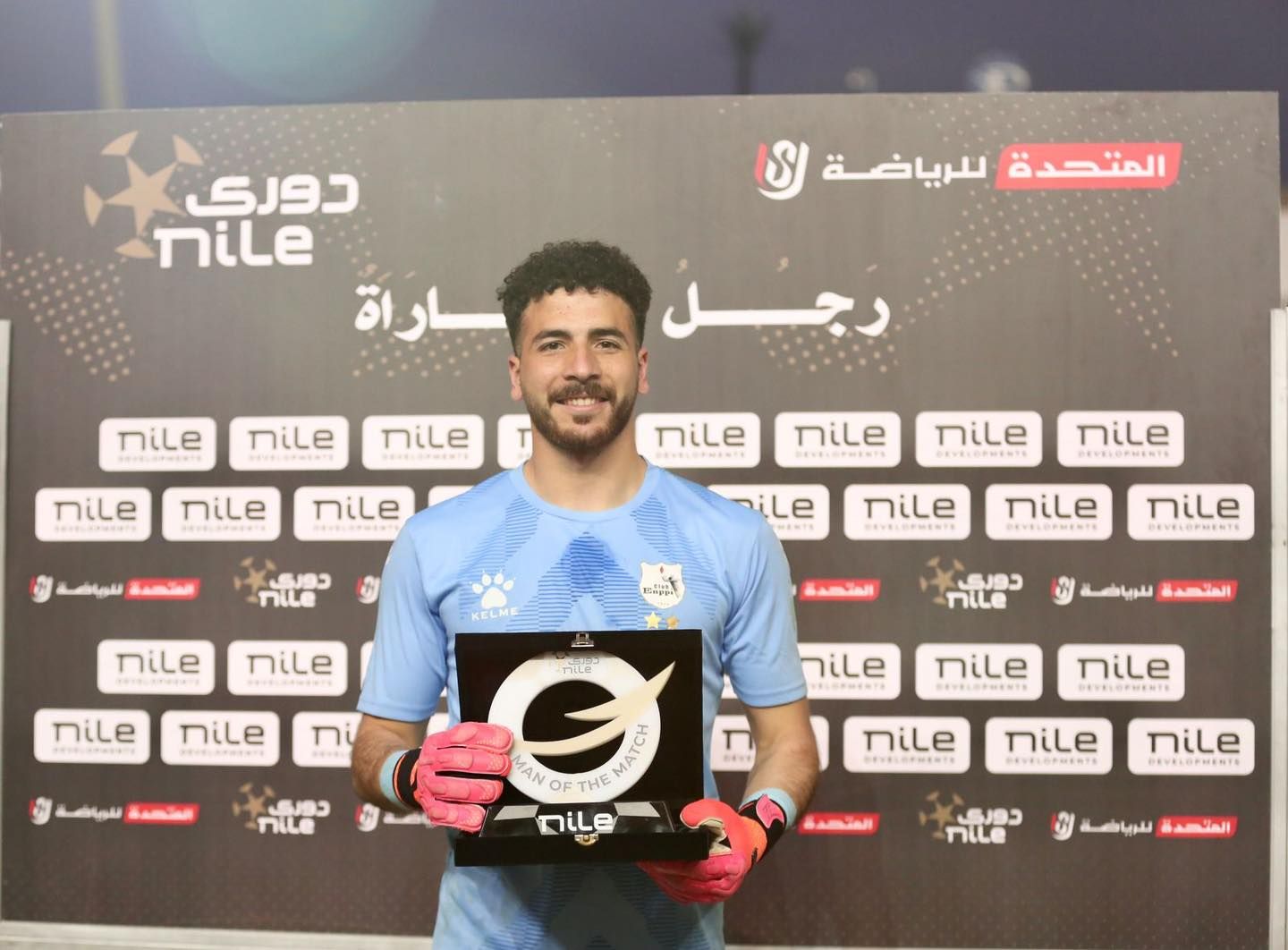 عبد الرحمن سمير رجل مباراة إنبى وسموحة فى دورى "Nile"