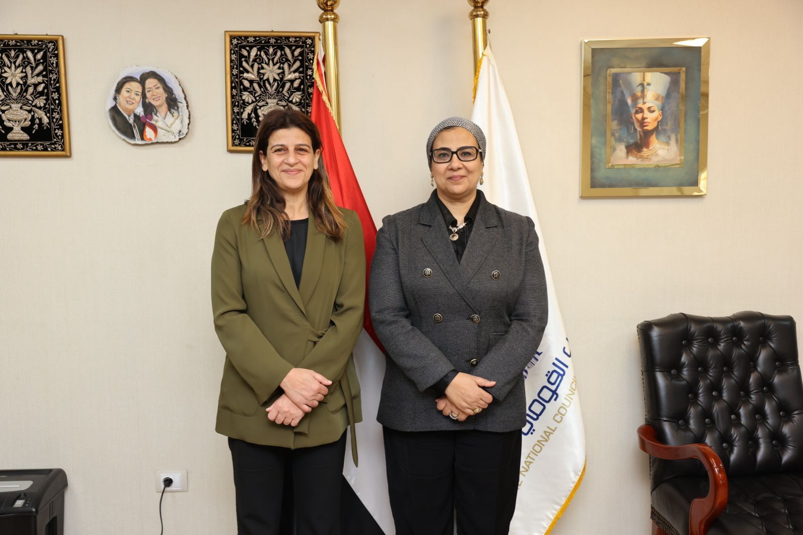 رئيس المجلس القومى للمرأة تستقبل مفوضة المساواة بين الجنسين بقبرص