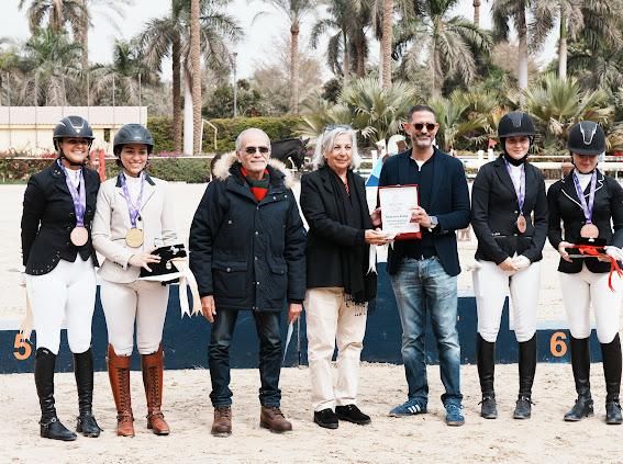 الاتحاد المصري للفروسية يكرم المتوجات ببطولة أفريقيا للترويض والتحدي الدولية