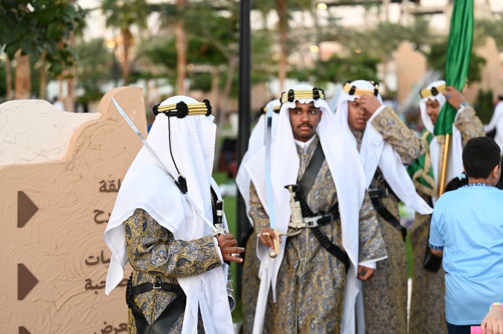 شاهد| فعاليات تراثية في احتفالات يوم التأسيس بحديقة الأمير ماجد