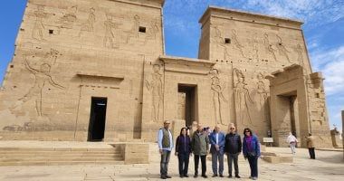 رئيس الطائفة الإنجيلية يختتم جولته الرعوية فى أسوان بزيارة المعالم التاريخية