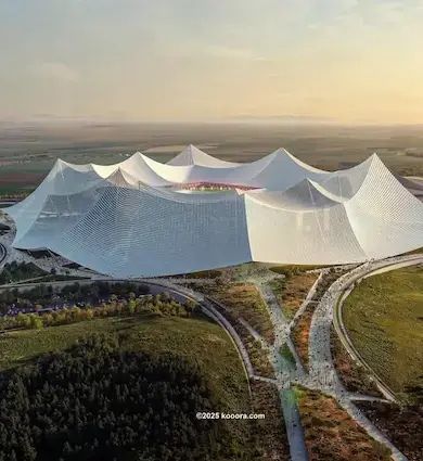 ملعب الحسن الثاني.. خيمة عملاقة تحاور الطبيعة