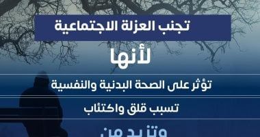 وزارة الصحة: العزلة الاجتماعية تزيد خطر الإصابة بأمراض القلب بنسبة 30%