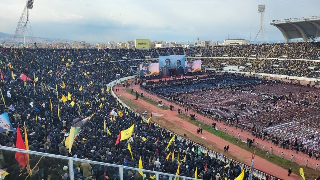 عدسة السومرية توثق الحضور العراقي في "تشييع الأمينين" ببيروت