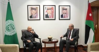 أبو الغيط يلتقى وزير الخارجية الأردني فى عمان