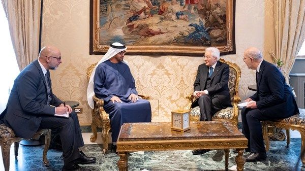 رئيس الدولة: الإمارات وإيطاليا ترتبطان بعلاقات استراتيجية قوية