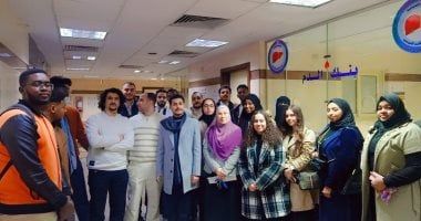 زيارة تعليمية للطلاب الوافدين إلى معهد الكبد ومعهد الأورام بجامعة المنوفية