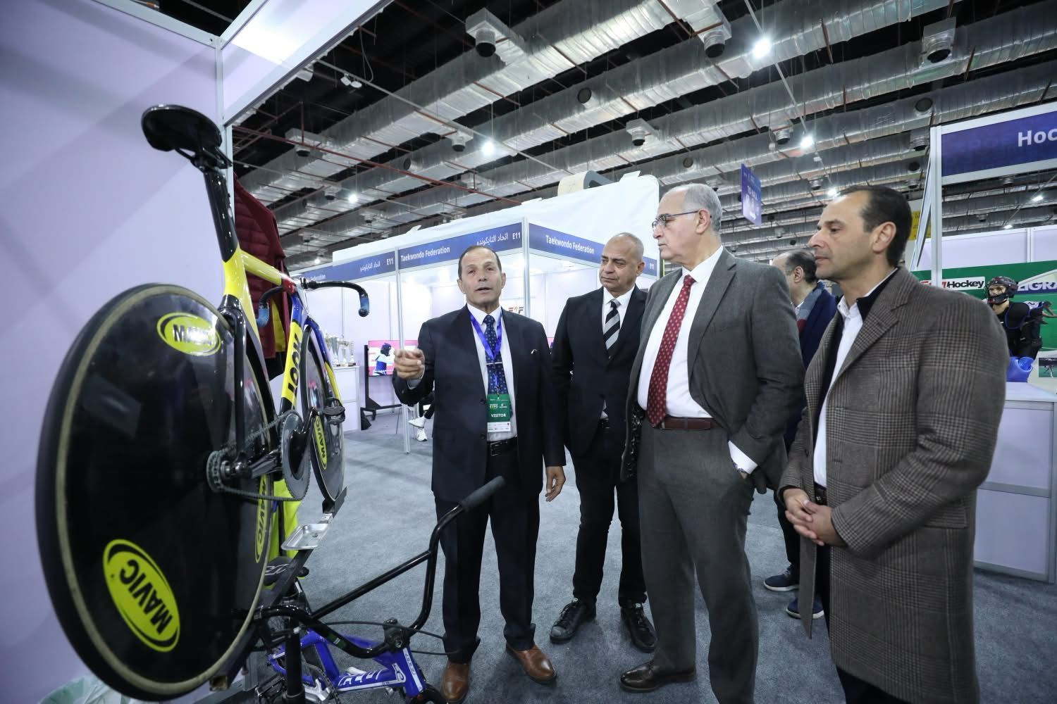 نجوم الرياضة فى جناح سيتى كلوب بمعرض سبورتس إكسبو