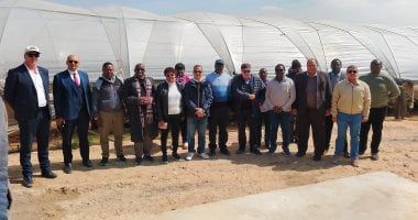 وزيرا الثروة الحيوانية والرى فى زامبيا يتفقدان مزرعة تصدير الحاصلات البستانية بالنوبارية