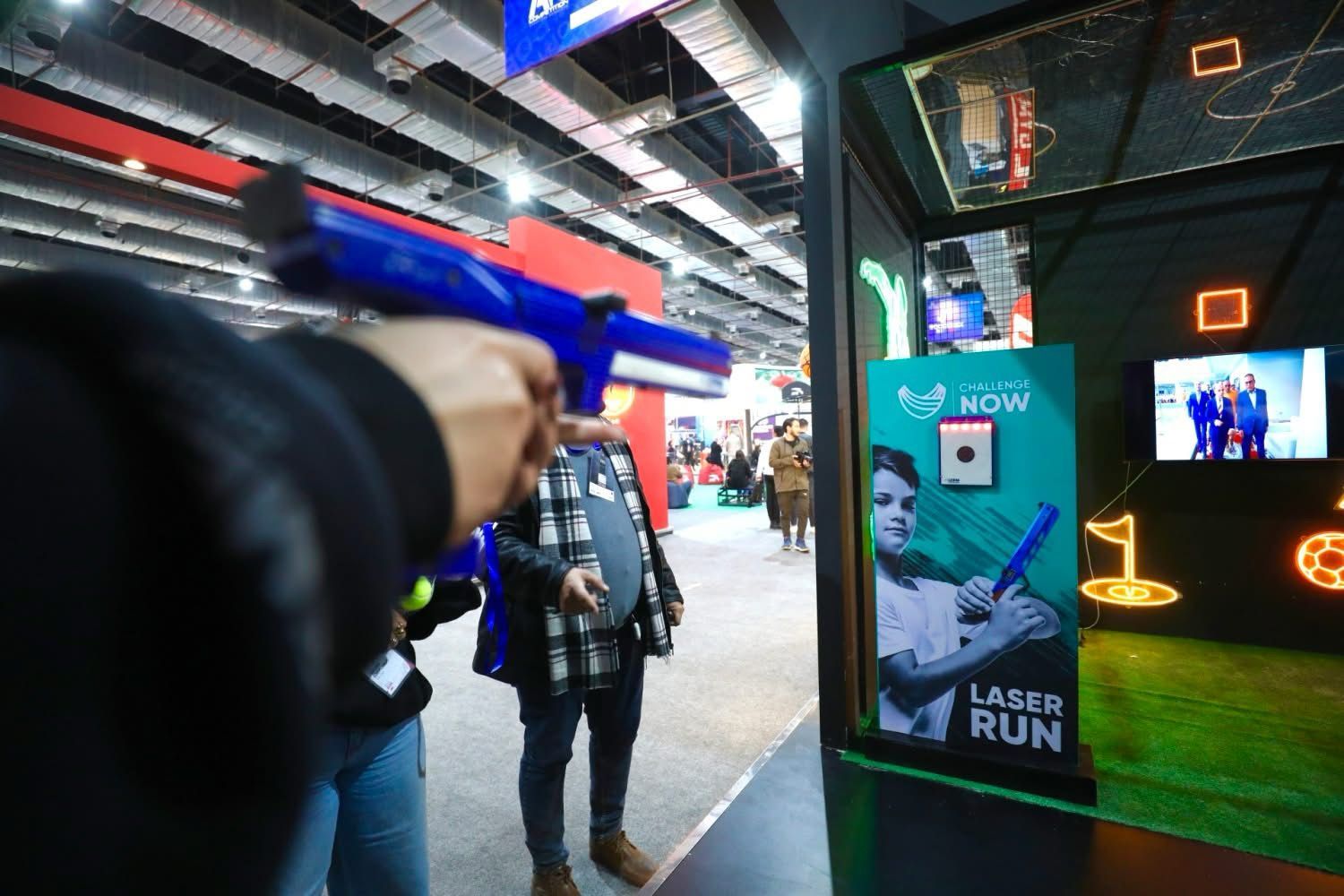 نجوم الرياضة فى جناح سيتى كلوب بمعرض سبورتس إكسبو