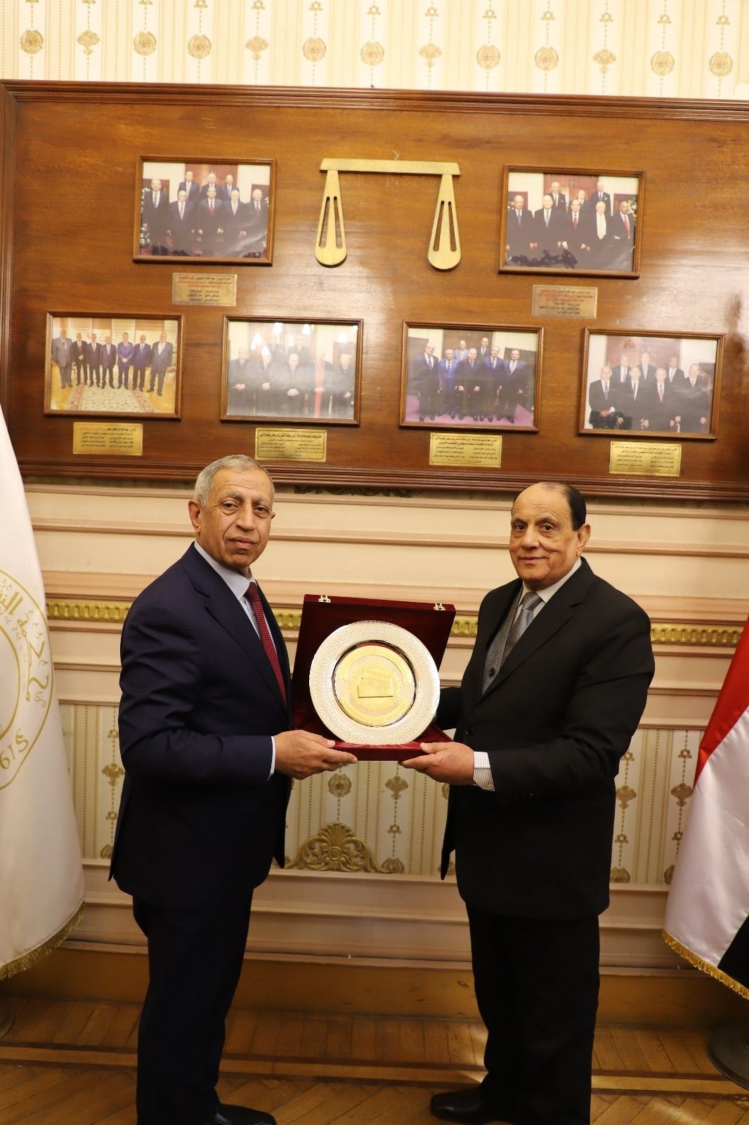 رئيس مجلس القضاء الأعلى يستقبل رئيس الأكاديمية العربية للعلوم والنقل البحري