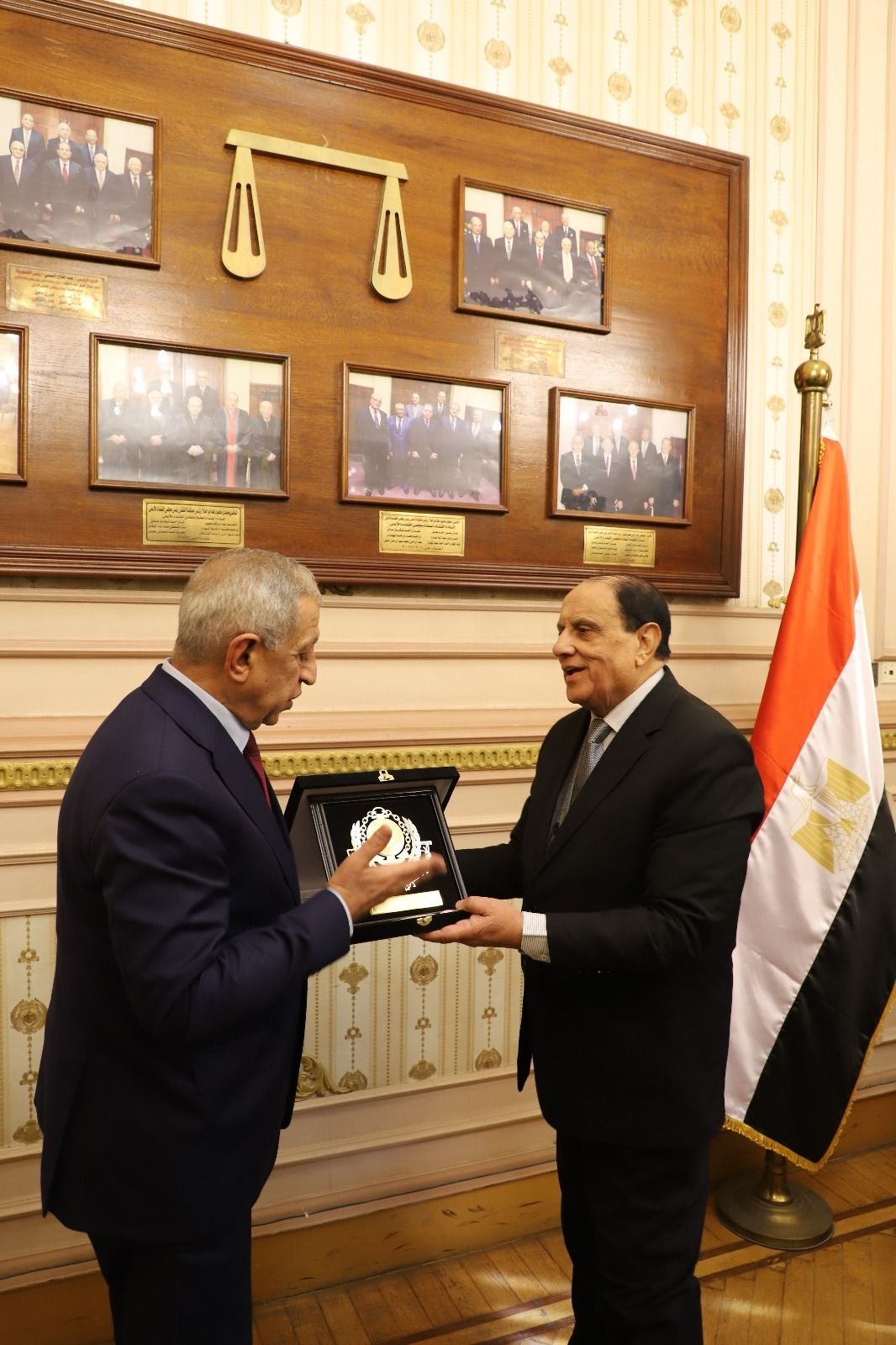 رئيس مجلس القضاء الأعلى يستقبل رئيس الأكاديمية العربية للعلوم والنقل البحري