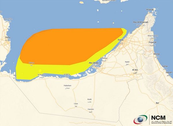 حالة الطقس المتوقعة في الدولة