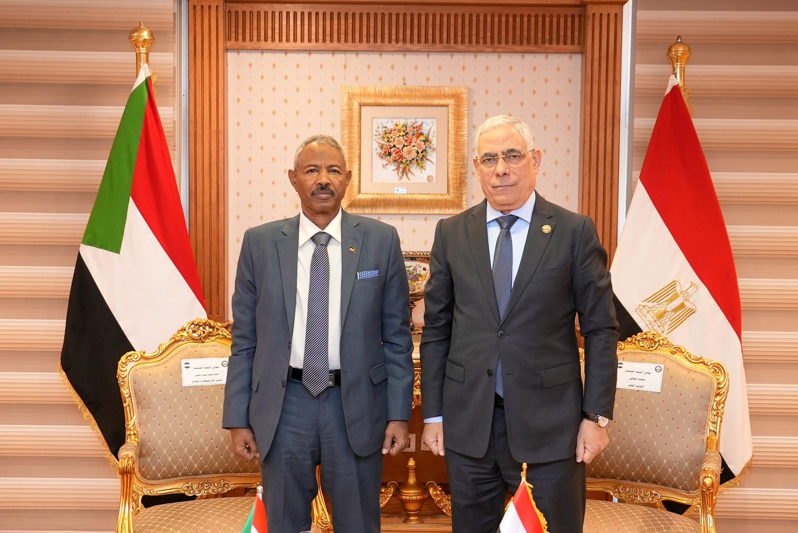 النائب العام يستقبل نظيره السودانى لبحث سبل التعاون القضائى