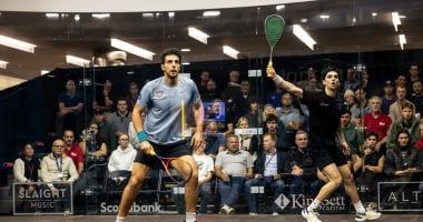 عمر مسعد يتأهل لربع نهائي بطولة كندا المفتوحة للاسكواش