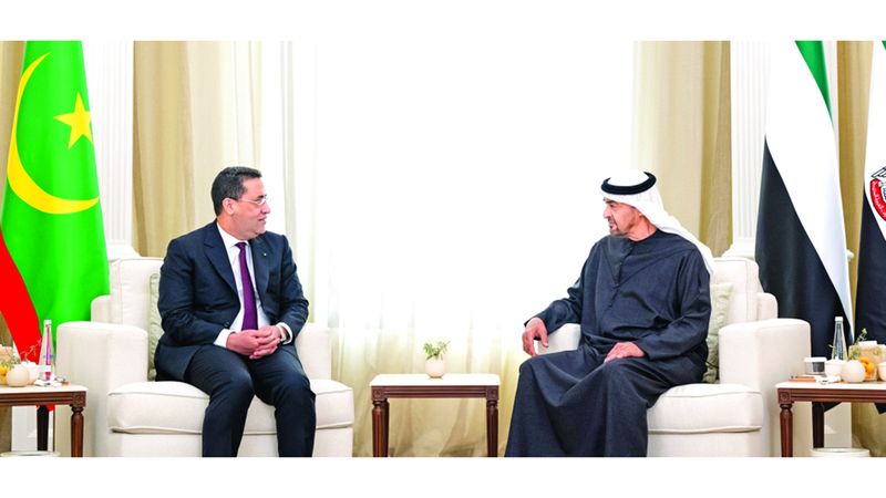 الامارات | رئيس الدولة يتلقى رسالة من الرئيس الموريتاني تتصل بالعلاقات الأخوية