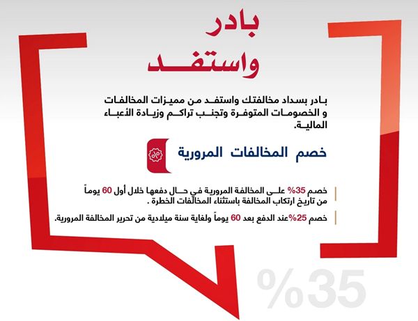 شرطة أبوظبي: بادر واستفد من خصم المخالفات المرورية