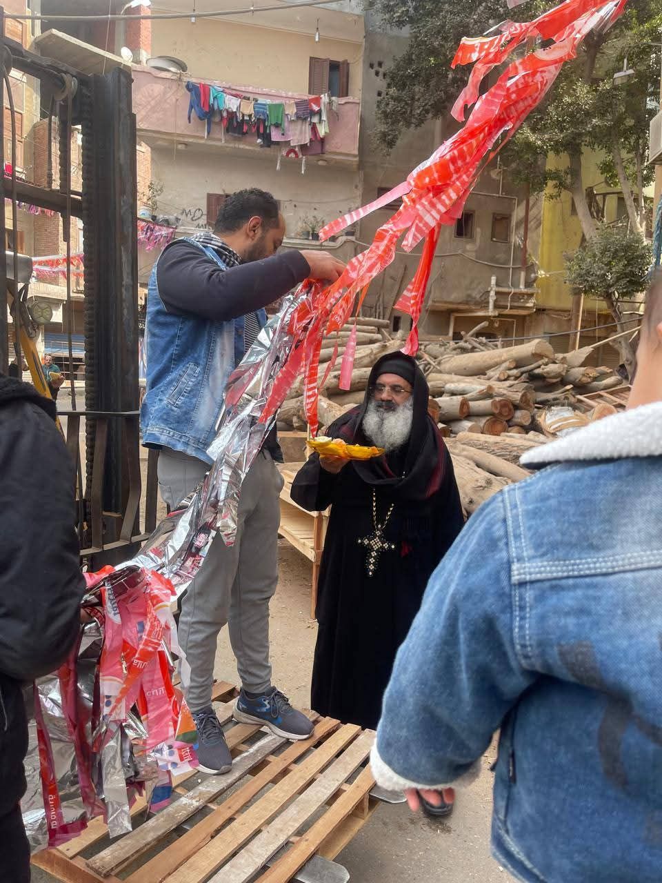 كنيسة القديسة دميانة بمدينة القنايات تحتفى كالعادة بشهر رمضان.. صور