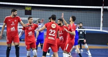 الأهلى يخطف ثالث بطاقة للتأهل إلى نصف نهائى دورى رجال الطائرة