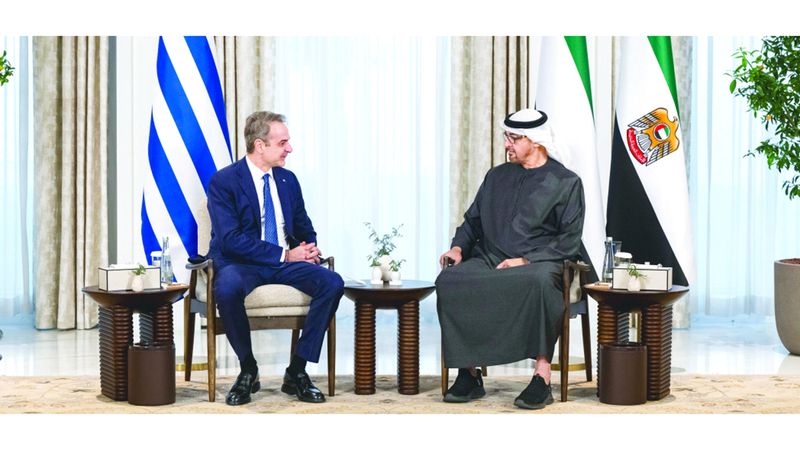 الامارات | رئيس الدولة ورئيس وزراء اليونان يبحثان تعزيز العلاقات الثنائية