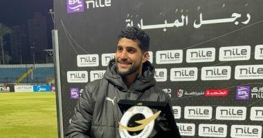 إبراهيم عادل رجل مباراة بيراميدز والاتحاد السكندرى بالدورى