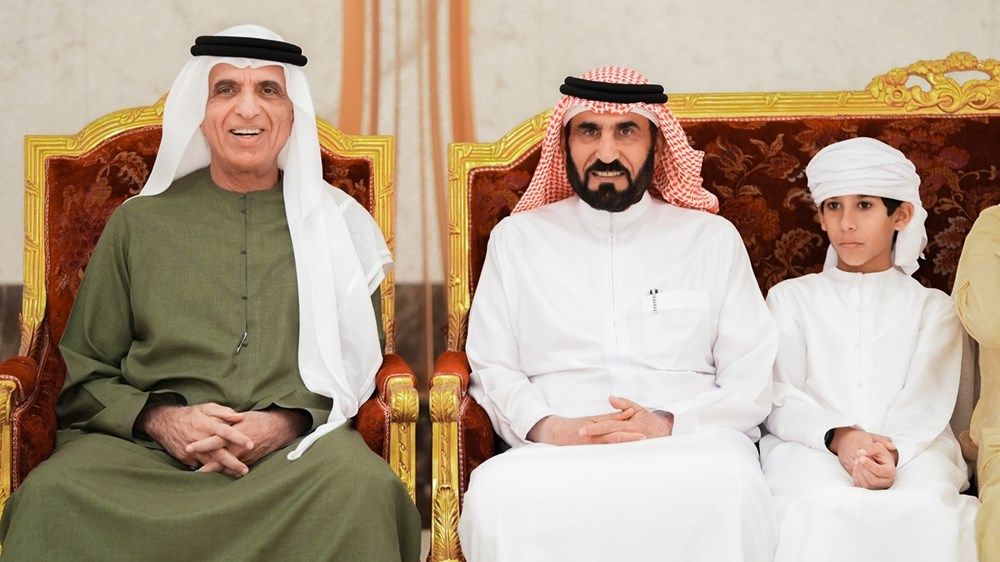 سعود بن صقر يستقبل المهنئين بحلول شهر رمضان المبارك