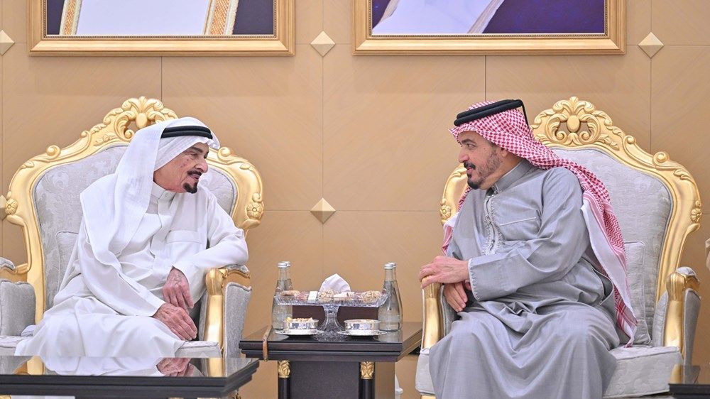 حاكم عجمان وولي عهده يستقبلان المهنئين بشهر رمضان المبارك