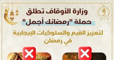 وزارة الأوقاف تطلق حملة "رمضانك أجمل" لتعزيز السلوكيات الإيجابية في رمضان