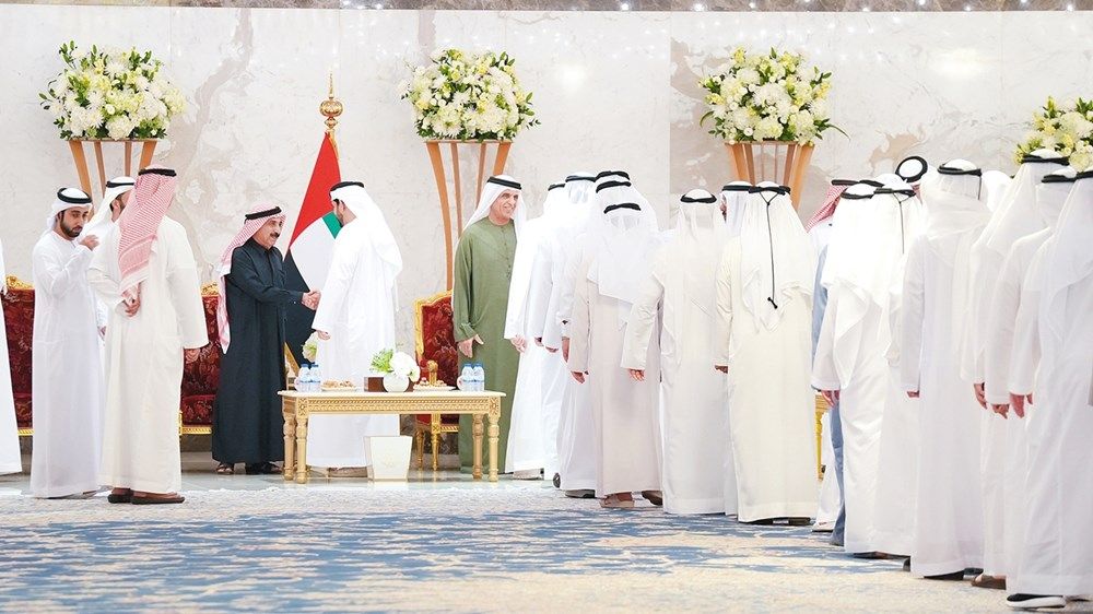 الحكام يتقبلون التهاني من الشيوخ والمسؤولين بشهر رمضان المبارك