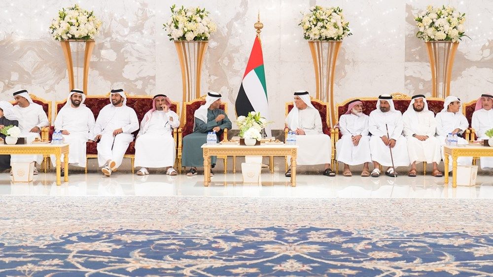 سعود بن صقر يستقبل المهنئين بحلول شهر رمضان المبارك