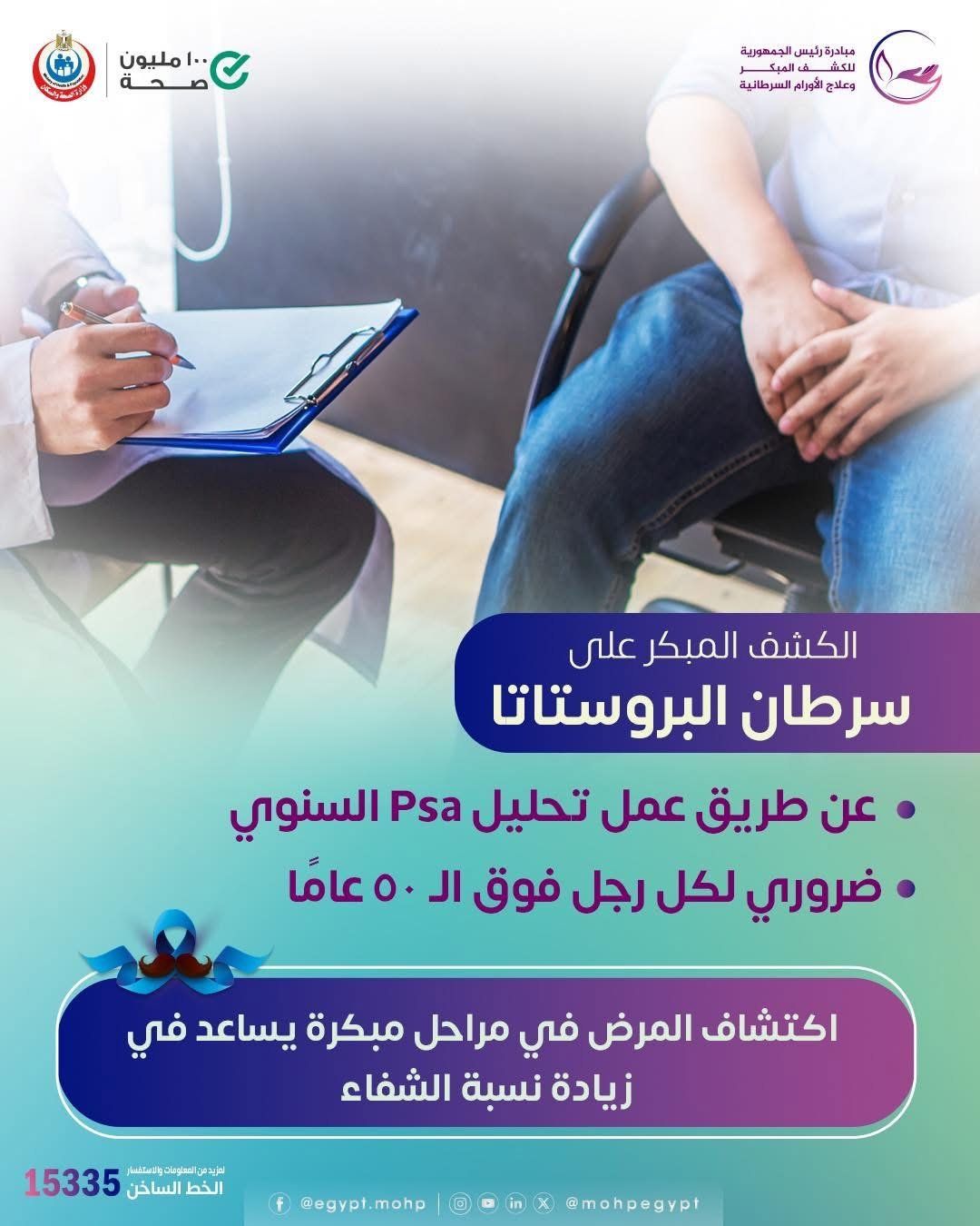 وزارة الصحة تكشف طريقة الاكتشاف المبكر لسرطان البروستاتا