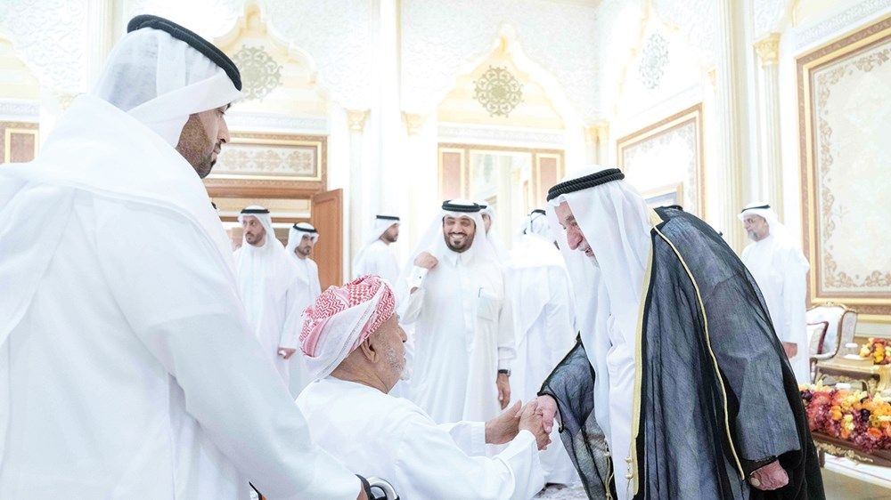 الحكام يتقبلون التهاني من الشيوخ والمسؤولين بشهر رمضان المبارك