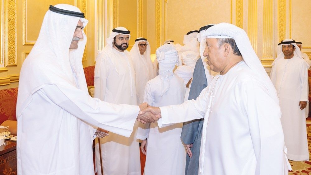 الحكام يتقبلون التهاني من الشيوخ والمسؤولين بشهر رمضان المبارك